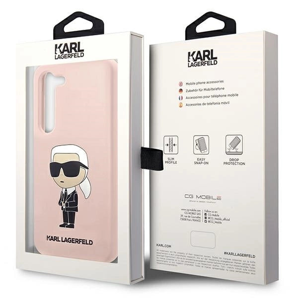 Karl Lagerfeld KLHCS23SSNIKBCP S23 S911 hardcase pink/pink Silicone Ikonik_7