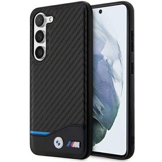 BMW Leather Carbon case for Samsung Galaxy S23+ - black_0