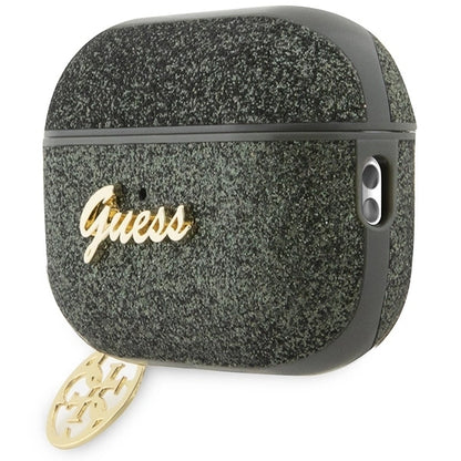 Guess GUAP2GLGSHA AirPods Pro 2 cover green/kaki Glitter Flake 4G Charm_2