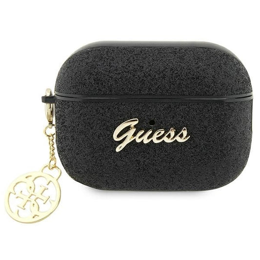 Guess GUAP2GLGSHK AirPods Pro 2 cover black/black Glitter Flake 4G Charm_0