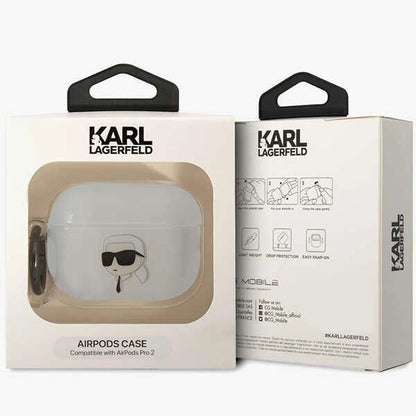 Karl Lagerfeld KLAP2HNIKTCT Airpods Pro 2 cover transparent Ikonik Karl Lagerfeld_3