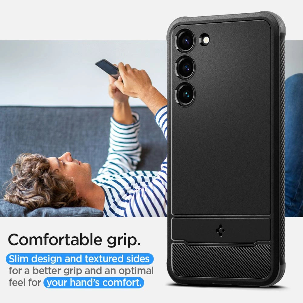 Spigen Rugged Armor Case for Samsung Galaxy S23 - Matte Black_16
