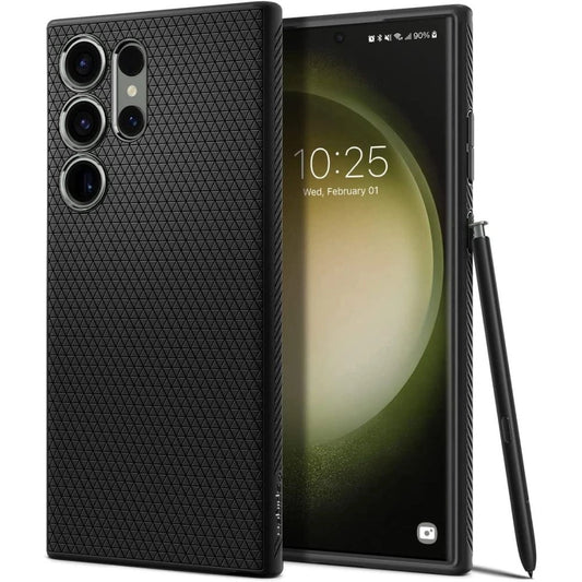 Spigen Liquid Air Case for Samsung Galaxy S23 Ultra - Matte Black_0