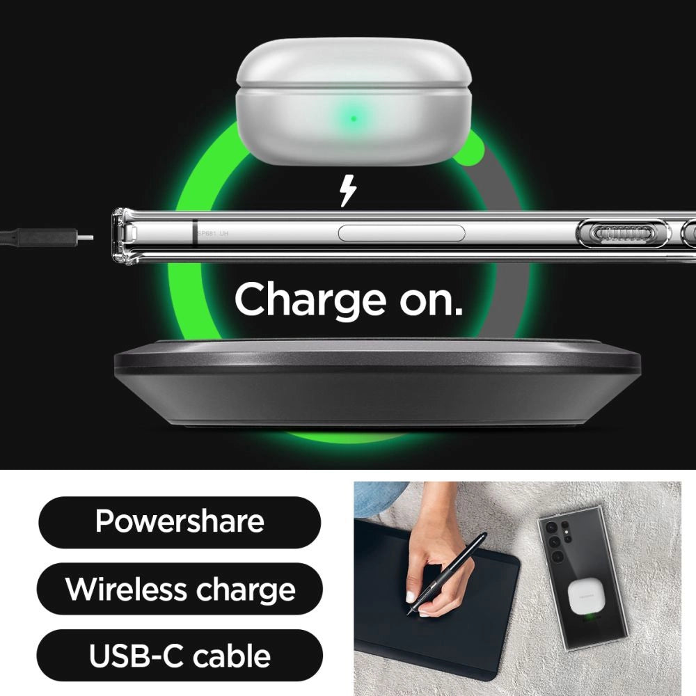 Spigen Ultra Hybrid Case for Samsung Galaxy S23 Ultra - Transparent_14