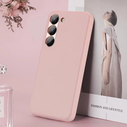 Dux Ducis Grit case for Samsung Galaxy S23+ elegant case made of artificial leather pink_9