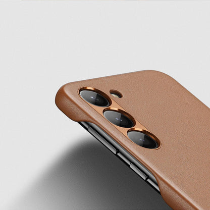 Dux Ducis Grit case for Samsung Galaxy S23+ elegant case made of artificial leather brown_6