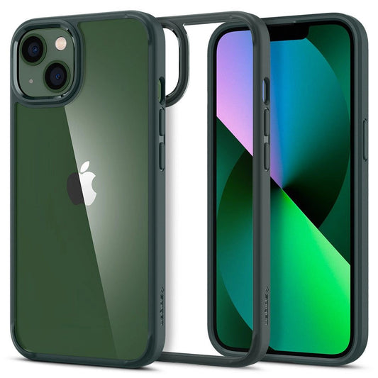 Spigen Ultra Hybrid iPhone 13 Case - Dark Green_0