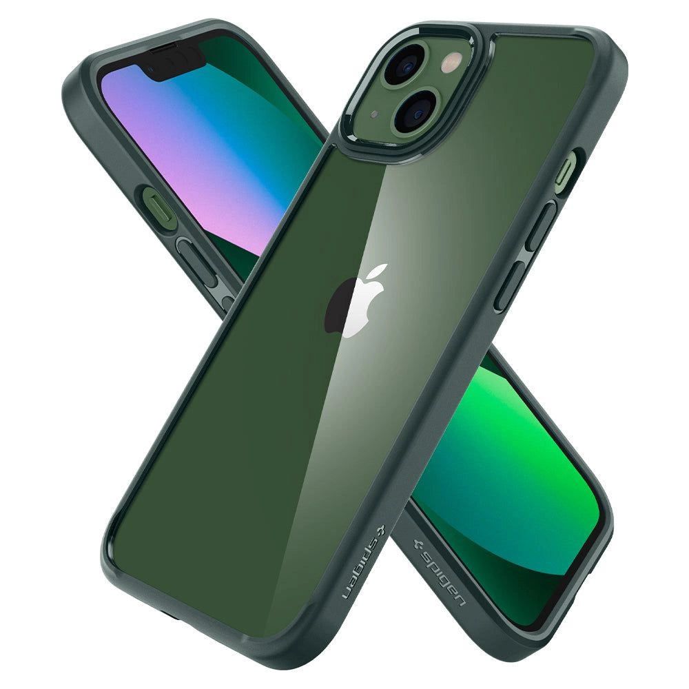 Spigen Ultra Hybrid iPhone 13 Case - Dark Green_6