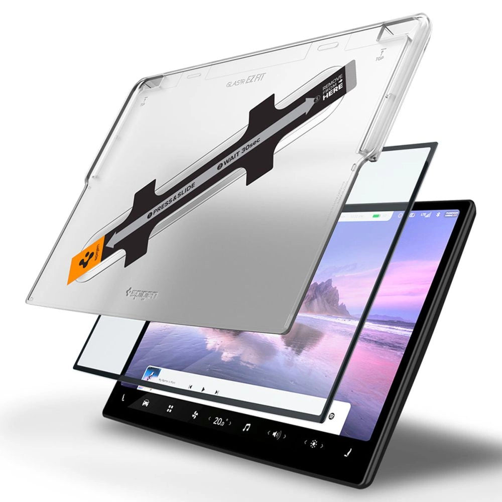 Spigen Glas.tR EZ Fit Tempered Glass for Tesla Model X 2022 / Model S 2021 - Black_7