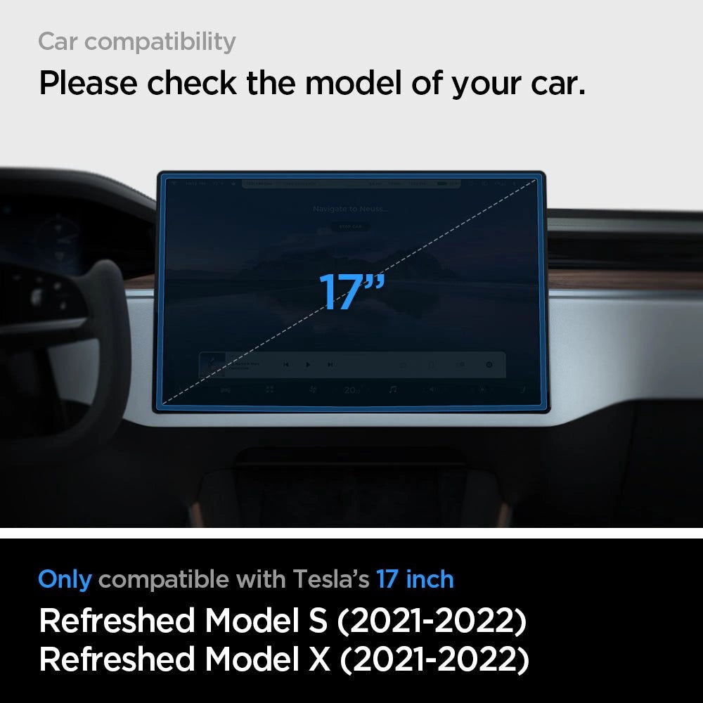 Spigen Glas.tR EZ Fit Tempered Glass for Tesla Model X 2022 / Model S 2021 - Black_8