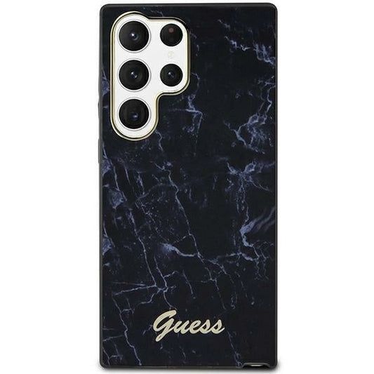 Guess GUHCS23LPCUMAK S23 Ultra S918 black/black hardcase Marble_0