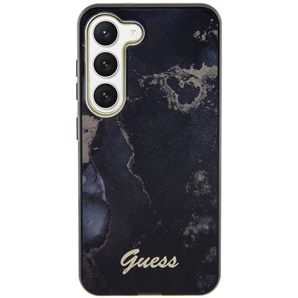 Guess GUHCS23MHTMRSK S23+ S916 black/black hardcase Golden Marble Collection_2