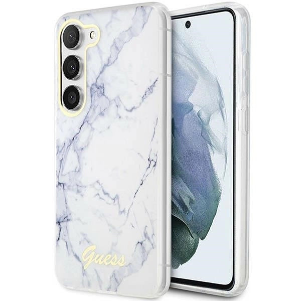 Guess GUHCS23MPCUMAH S23+ S916 white/white hardcase Marble_0
