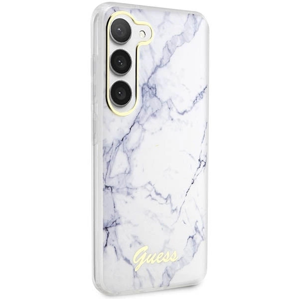 Guess GUHCS23MPCUMAH S23+ S916 white/white hardcase Marble_3