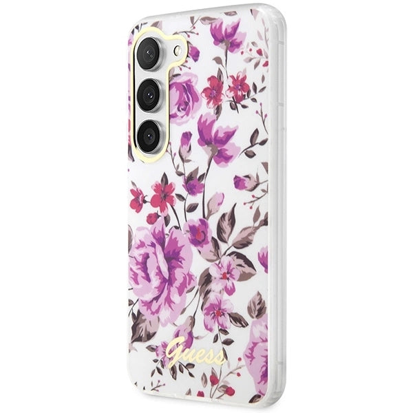 Guess GUHCS23SHCFWST S23 S911 white/white hardcase Flower Collection_1