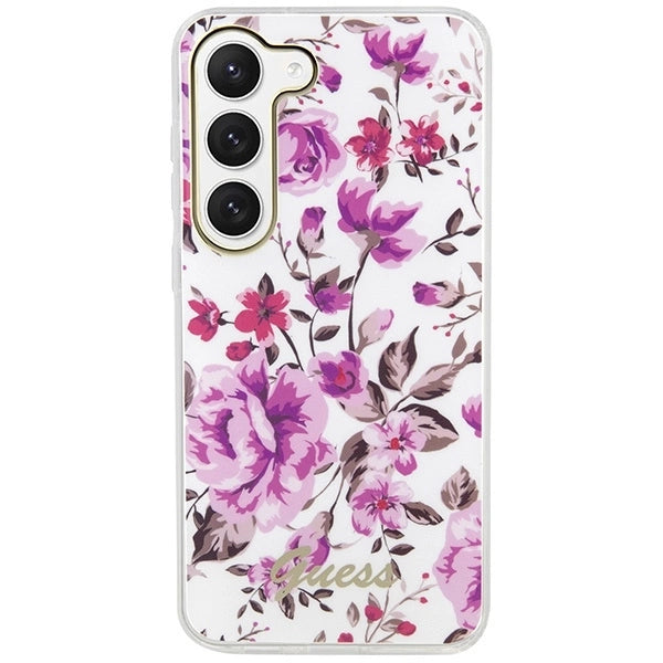Guess GUHCS23SHCFWST S23 S911 white/white hardcase Flower Collection_2
