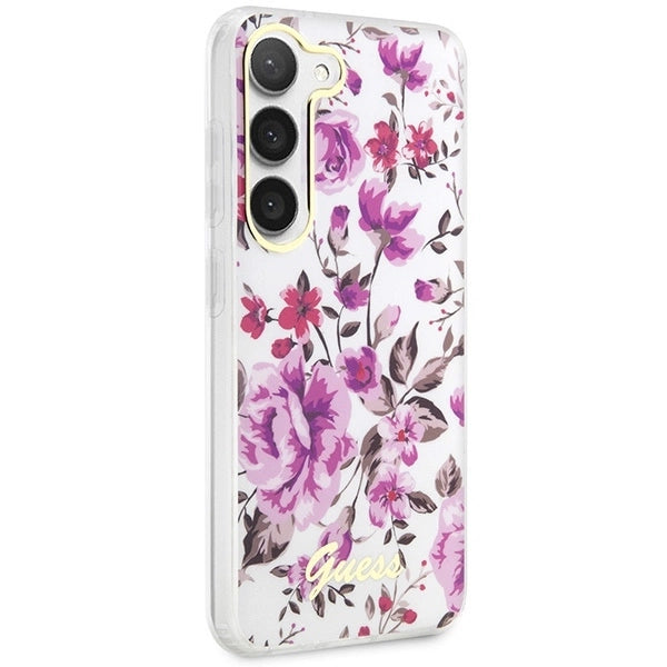 Guess GUHCS23SHCFWST S23 S911 white/white hardcase Flower Collection_3