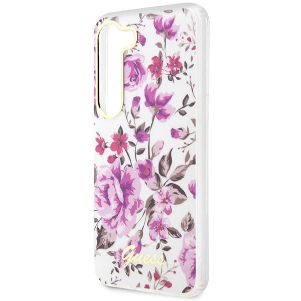 Guess GUHCS23SHCFWST S23 S911 white/white hardcase Flower Collection_5