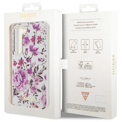 Guess GUHCS23SHCFWST S23 S911 white/white hardcase Flower Collection_7