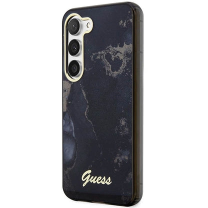 Guess GUHCS23SHTMRSK S23 S911 black/black hardcase Golden Marble Collection_1