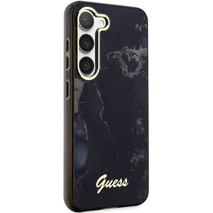 Guess GUHCS23SHTMRSK S23 S911 black/black hardcase Golden Marble Collection_3