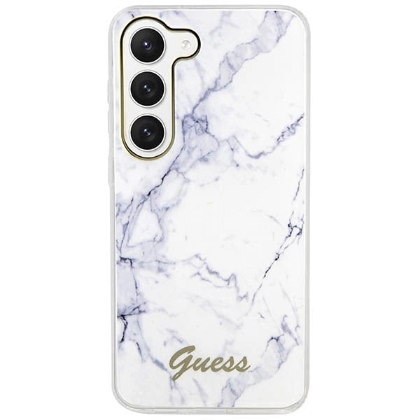 Guess GUHCS23SPCUMAH S23 S911 white/white hardcase Marble_2