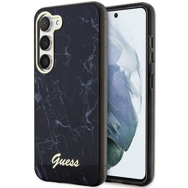 Guess GUHCS23SPCUMAK S23 S911 black/black hardcase Marble_0
