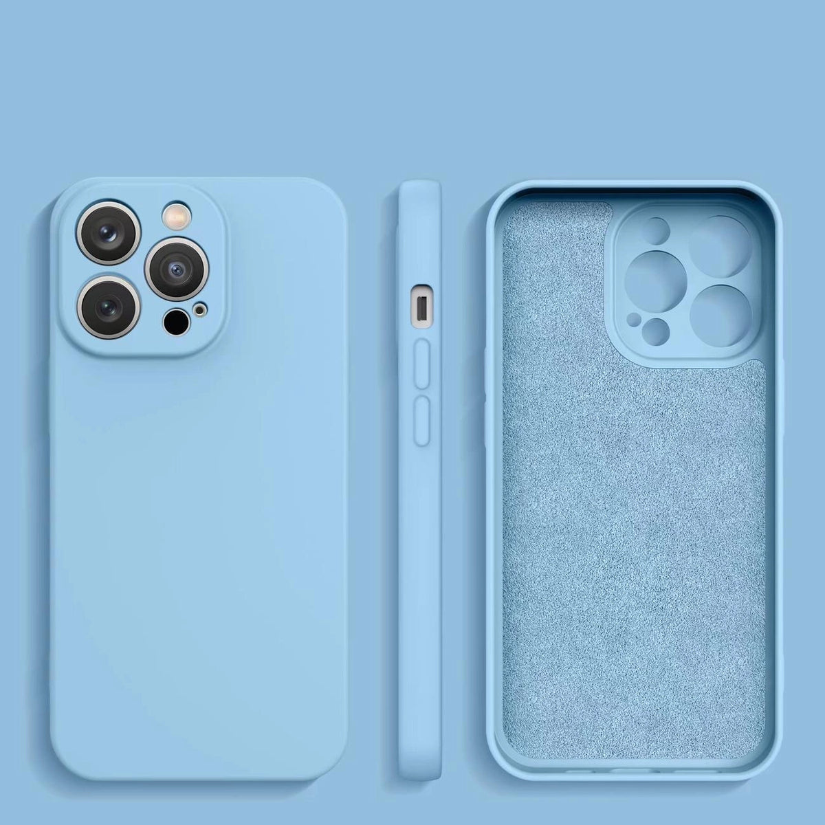 Silicone case for Samsung Galaxy A54 5G silicone cover light blue_1