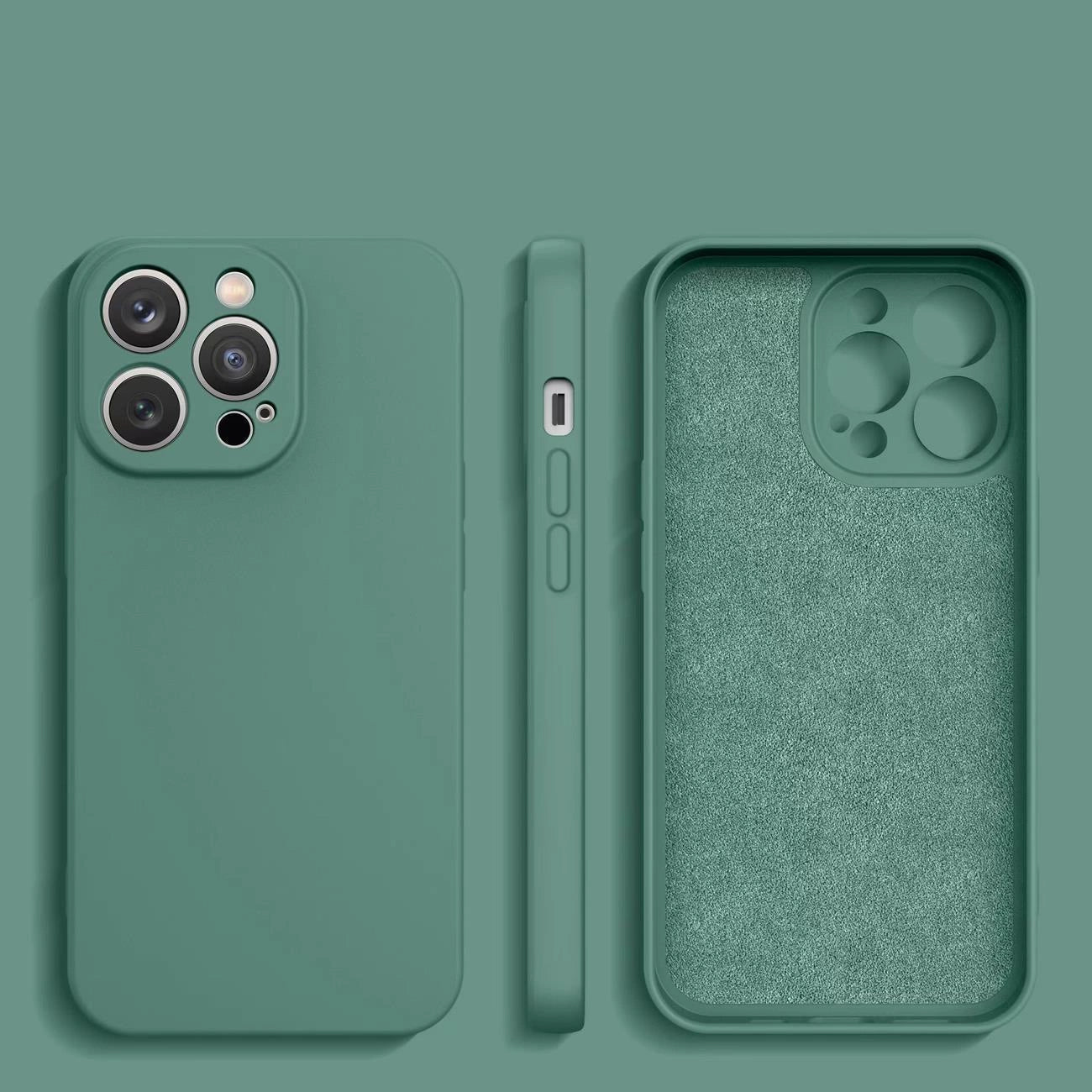 Silicone case for Samsung Galaxy A14 5G / Galaxy A14 silicone case green_1