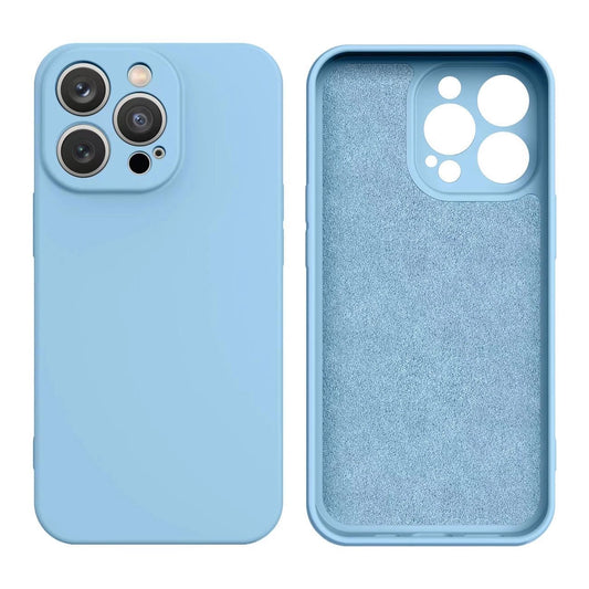 Silicone case for Samsung Galaxy A14 5G / Galaxy A14 silicone cover light blue_0