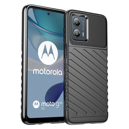 Thunder Case case for Motorola Moto G53 silicone armor case black_0
