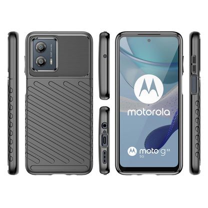 Thunder Case case for Motorola Moto G53 silicone armor case black_1