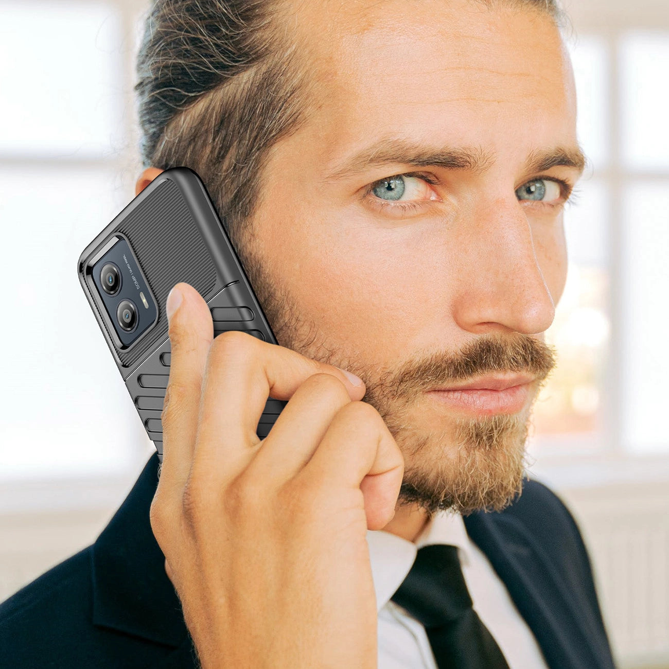 Thunder Case case for Motorola Moto G53 silicone armor case black_6