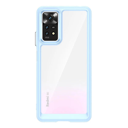 Outer Space Case for Xiaomi Poco X5 5G / Redmi Note 12 5G cover with a flexible frame blue_0