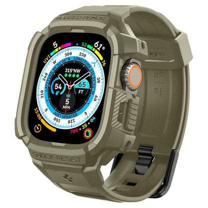 Spigen Rugged Armor Pro Case with Strap for Apple Watch Ultra (49mm) - Green_0