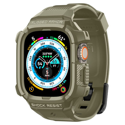 Spigen Rugged Armor Pro Case with Strap for Apple Watch Ultra (49mm) - Green_1