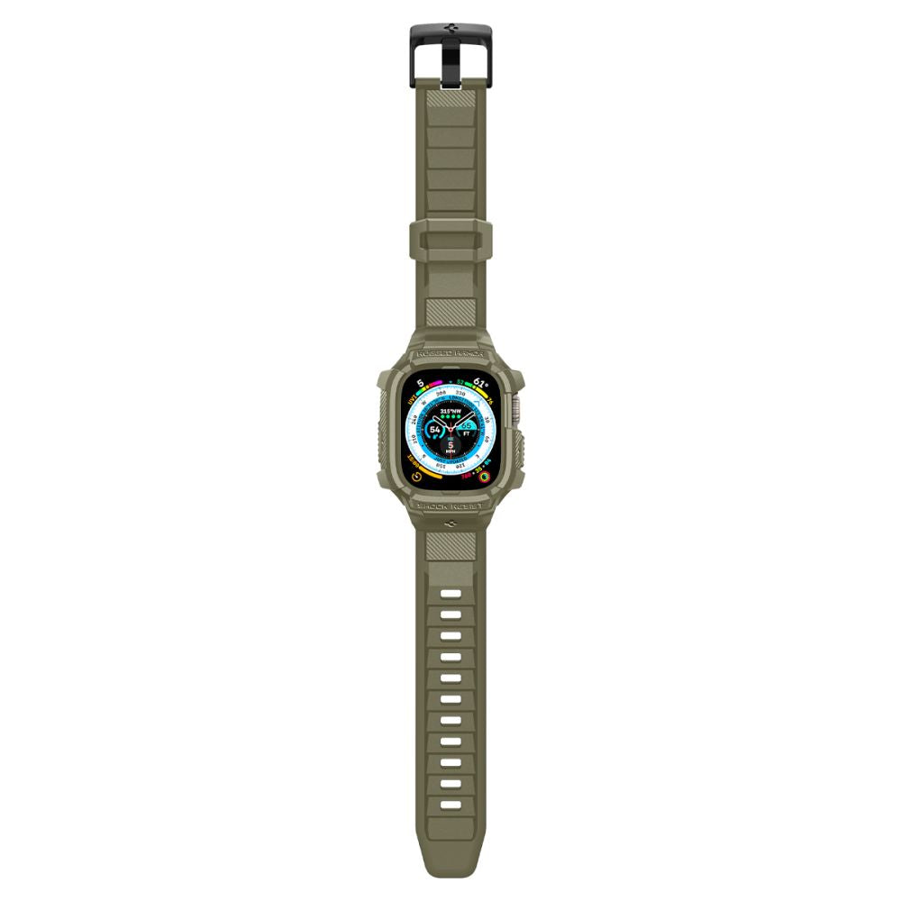 Spigen Rugged Armor Pro Case with Strap for Apple Watch Ultra (49mm) - Green_2