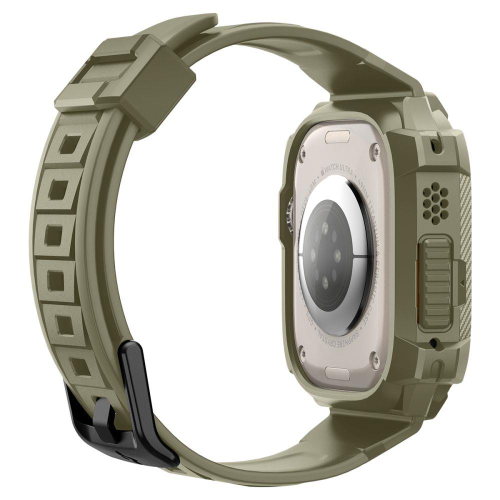 Spigen Rugged Armor Pro Case with Strap for Apple Watch Ultra (49mm) - Green_9