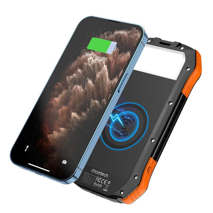 Choetech B659 solar induction power bank 10000mAh Qi 5W - orange_8