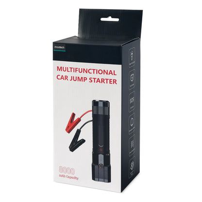 Choetech Jump Starter with Powerbank 8000mAh - LED Flashlight (TC0016) - Black_2
