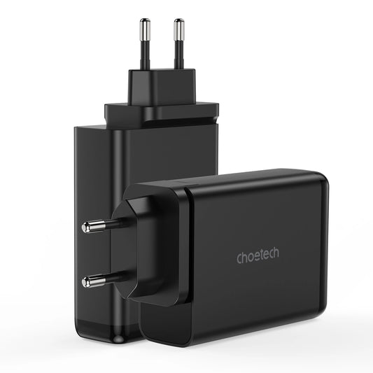 Choetech charger GaN 140W 4 ports (2x USB C, 2x USB) black (PD6005)_0