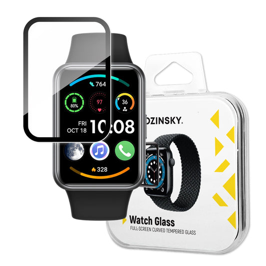 Wozinsky Full Glue Tempered Glass Tempered Glass For Huawei Watch Fit 2 9H Full Screen Cover With Black Frame_0