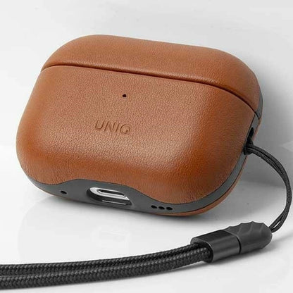 Uniq Terra Genuine Leather case for AirPods Pro 2 - brown_1