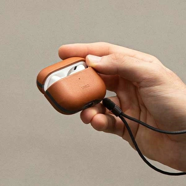 Uniq Terra Genuine Leather case for AirPods Pro 2 - brown_4
