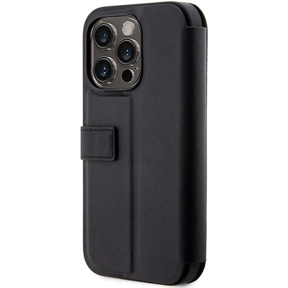 Case BMW BMBKP14X22RVSK iPhone 14 Pro Max 6.7&quot; black/black bookcase Leather Stamp Blue Lines_3