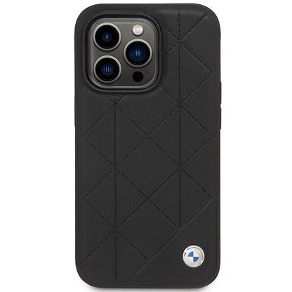 Case BMW BMHCP14L22RQDK iPhone 14 Pro 6.1&quot; black/black Leather Quilted_2