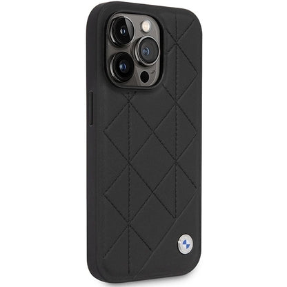 Case BMW BMHCP14L22RQDK iPhone 14 Pro 6.1&quot; black/black Leather Quilted_3