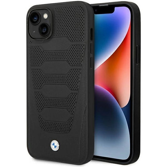 Case BMW BMHCP14S22RPSK iPhone 14 6.1&quot; black/black Leather Seats Pattern_0