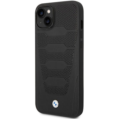 Case BMW BMHCP14S22RPSK iPhone 14 6.1&quot; black/black Leather Seats Pattern_1