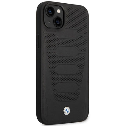 Case BMW BMHCP14S22RPSK iPhone 14 6.1&quot; black/black Leather Seats Pattern_2